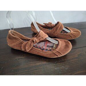 EUC Rock & Candy by Zig "Graduate" Brown Corduroy Ballet Flats/Sz. 6.5